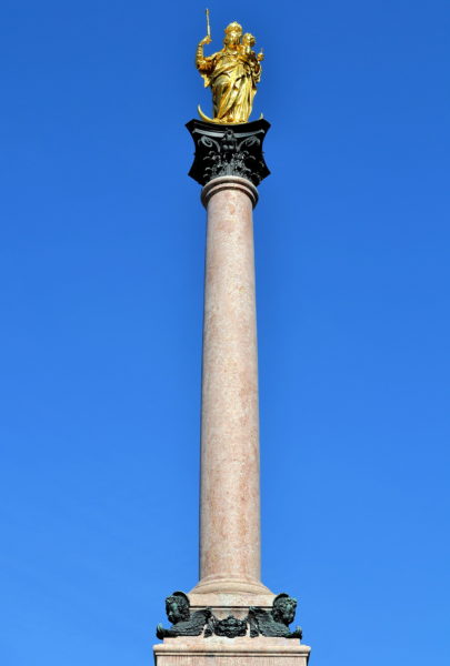 marys column at merienplatz